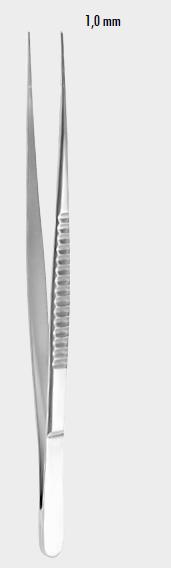 Атравматичний пінцет ДЕБЕЙКІ (DEBAKEY), 16,0 см (cm), 1,0 мм (mm)